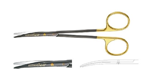 НОІР БЕБІ-МЕТЦЕНБАУМ НОЖИЦІ ВИГНУТІ 145MM